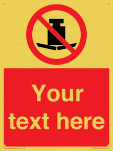 Custom No Heavy Loads Sign